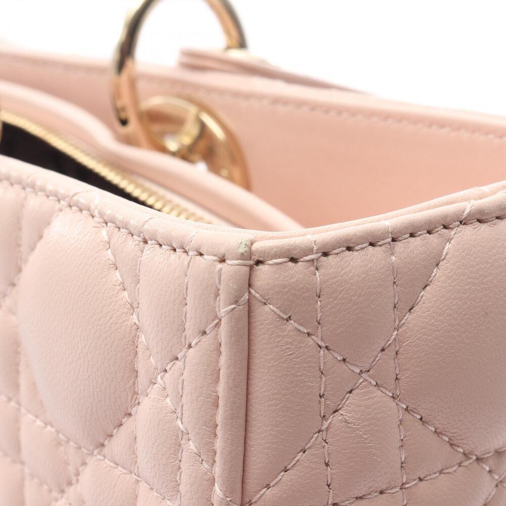 Dior Lady Cannage Handbag Leather Pink - Picture 5 of 14